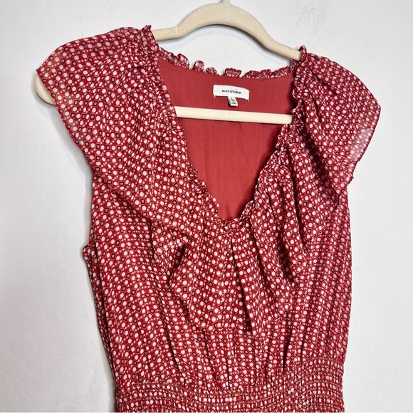 MAX STUDIO Ruffle Maxi Dress. Size Large - Picture 5 of 12